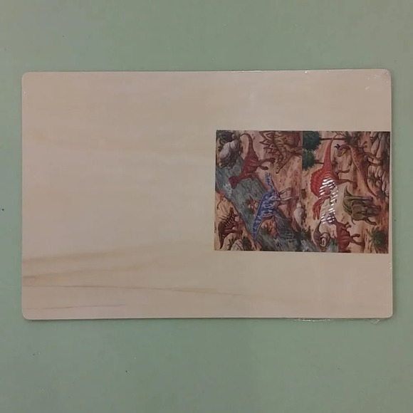 100-Piece Dinosaur Puzzle on Wooden Backing NWT - Picture 4 of 5